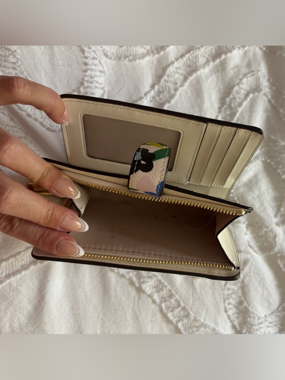 kate spade Floral Zip & Snap Wallet - Picture 3 of 6
